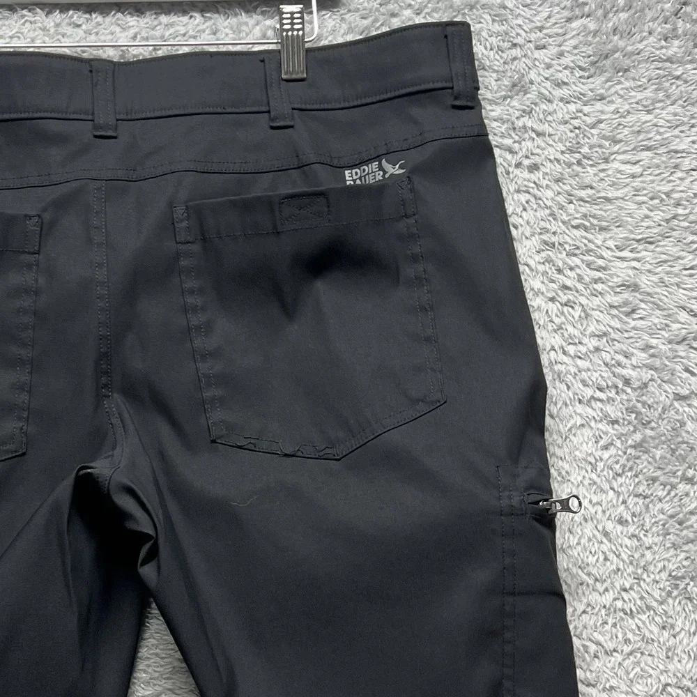 Eddie Bauer Pants Mens 38x32 Black Rainier‎ Tech Performance Outdoor Hiking